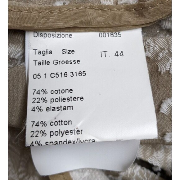 Piazza Sempione Duster Length Embroidered Floral/Paisley Cotton Blend Coat 44/8 - Picture 14 of 15